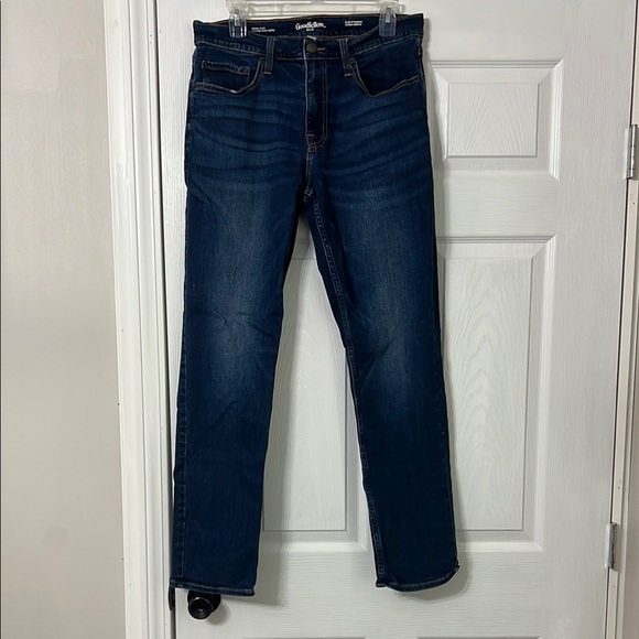 Goodfellow & Co Dark Indigo Straight Jeans - Picture 1 of 5